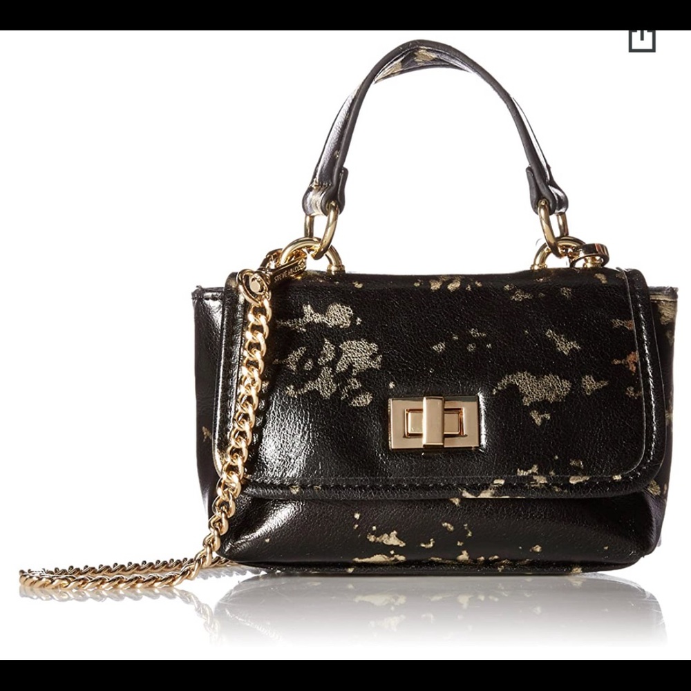 Steve Madden BColton gold top handle purse